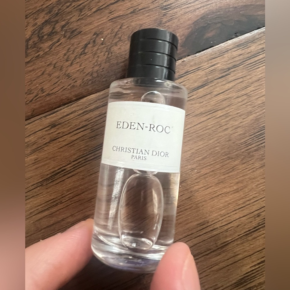 Dior Eden-Roc Clear Bottle with Black Cap